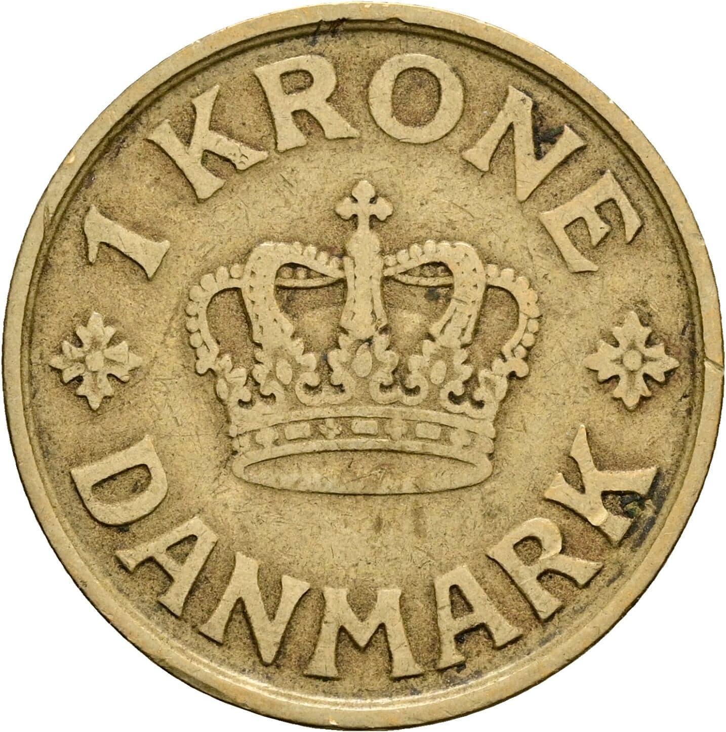 1 Krone Christian X. 1912-1947 1926 – Vorderseite
