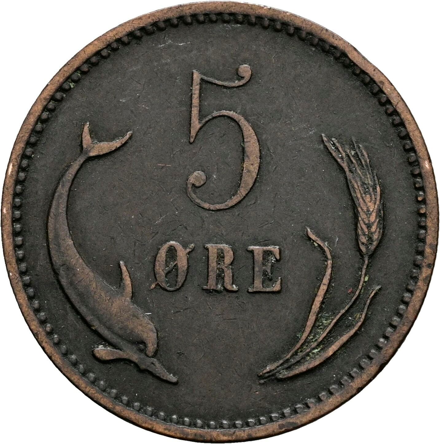 5 Öre Christian IX. 1863-1906 1898 – Vorderseite