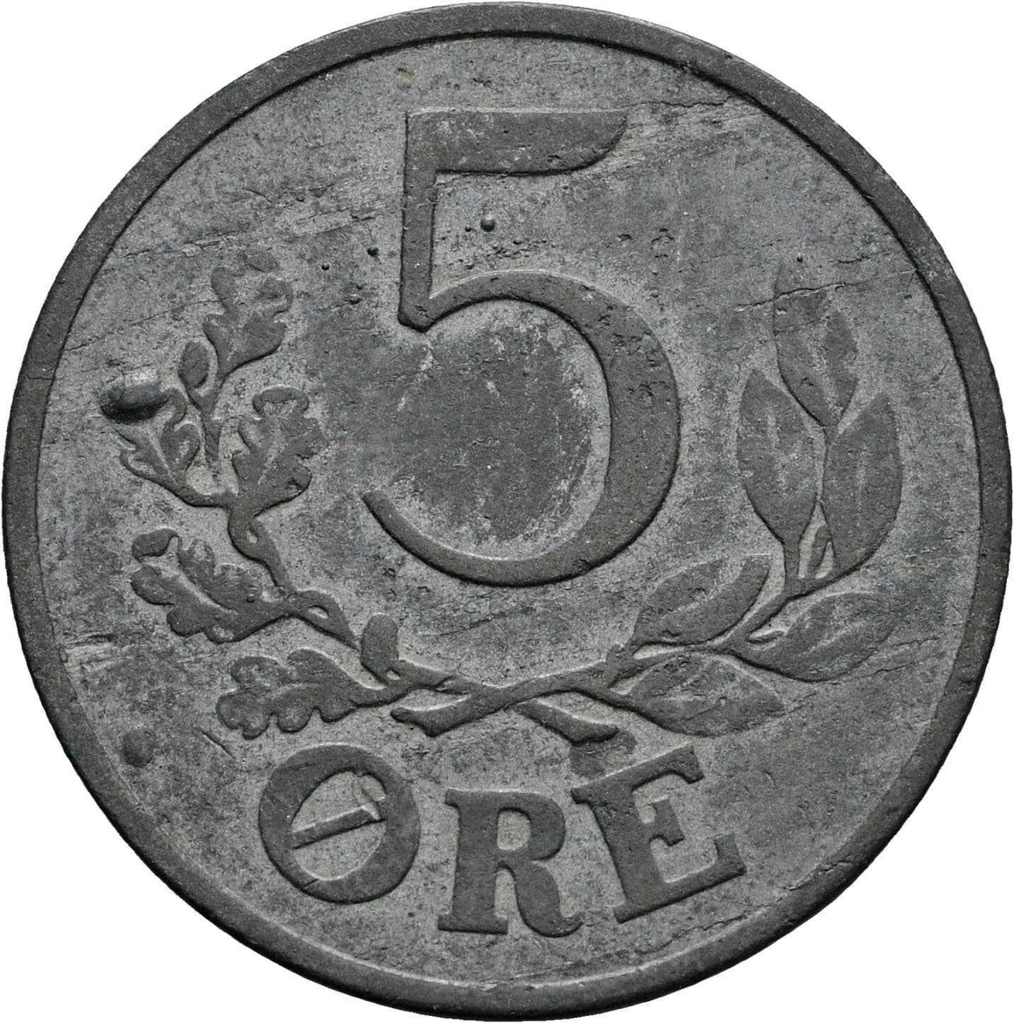 5 Öre Christian X. 1912-1947 1942 – Vorderseite