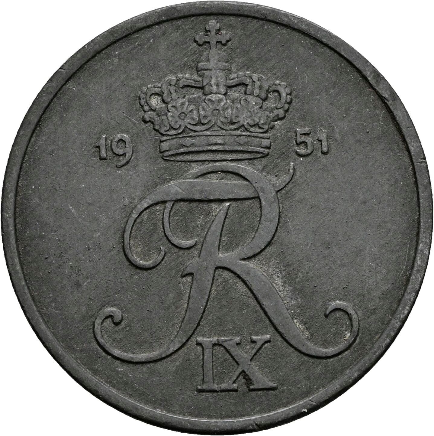 5 Öre Frederik IX. 1947-1972 1951 – Rückseite