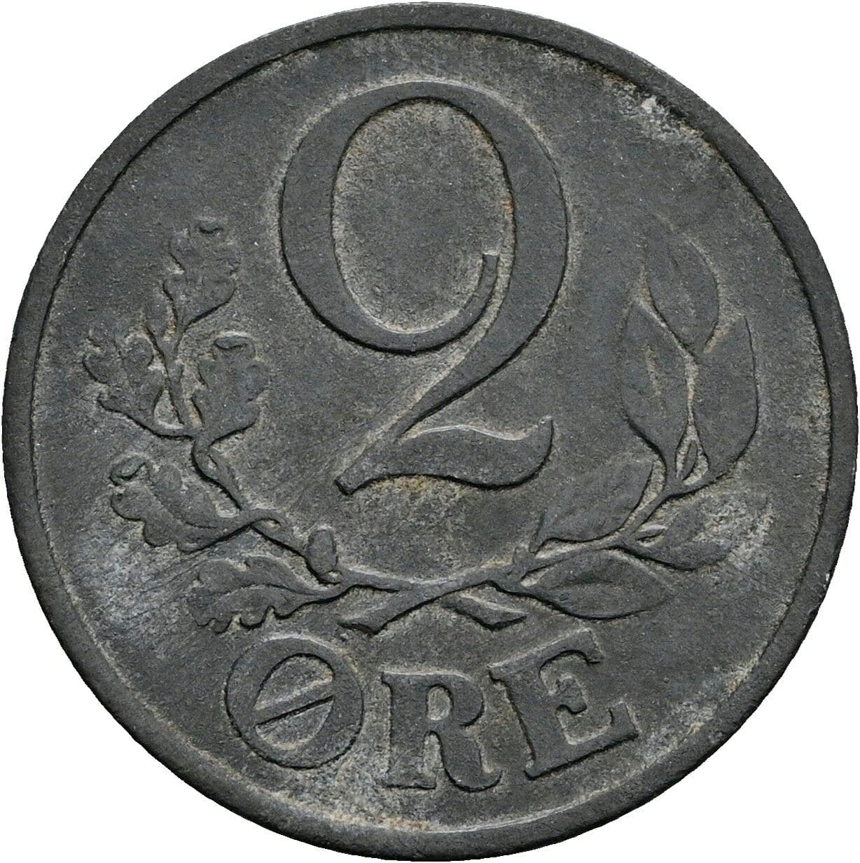 2 Öre Christian X. 1912-1947 1943 – Vorderseite