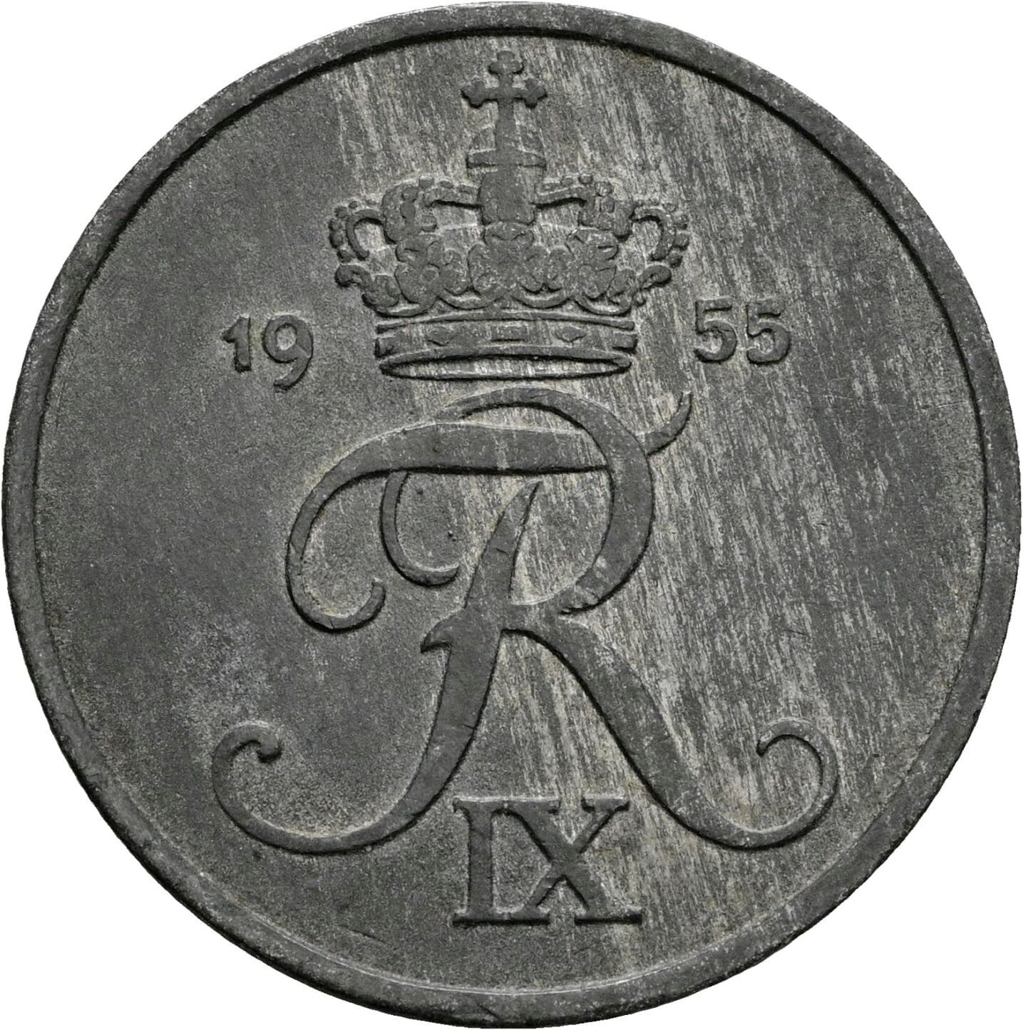 5 Öre Frederik IX. 1947-1972 1955 – Rückseite