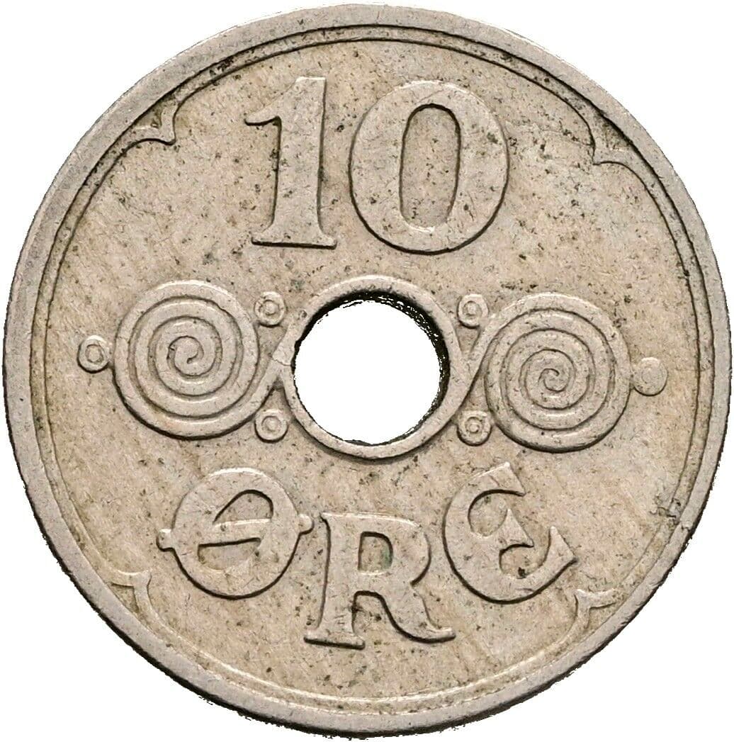 10 Öre Christian X. 1912-1947 1929 – Vorderseite