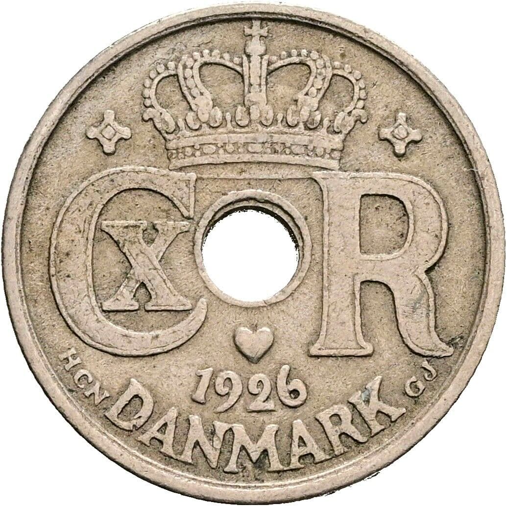 10 Öre Christian X. 1912-1947 1926 – Rückseite