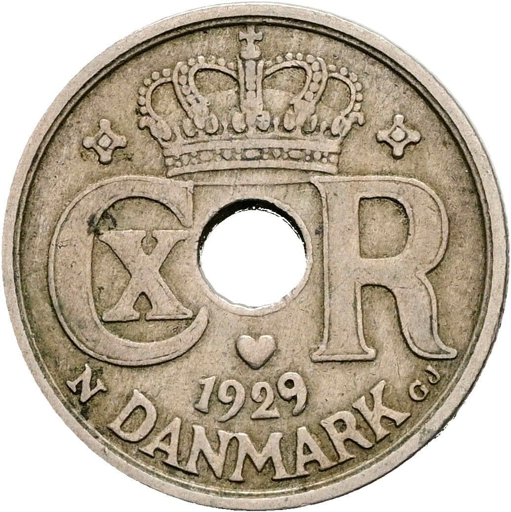 10 Öre Christian X. 1912-1947 1929 – Rückseite