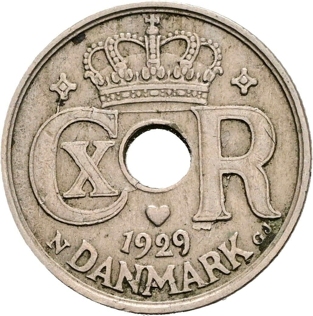 10 Öre Christian X. 1912-1947 1929 – Rückseite