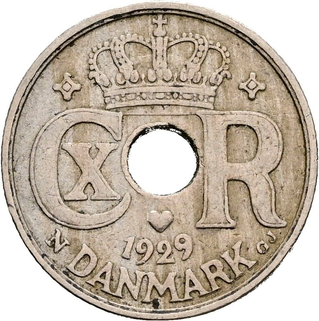 10 Öre Christian X. 1912-1947 1929 – Rückseite