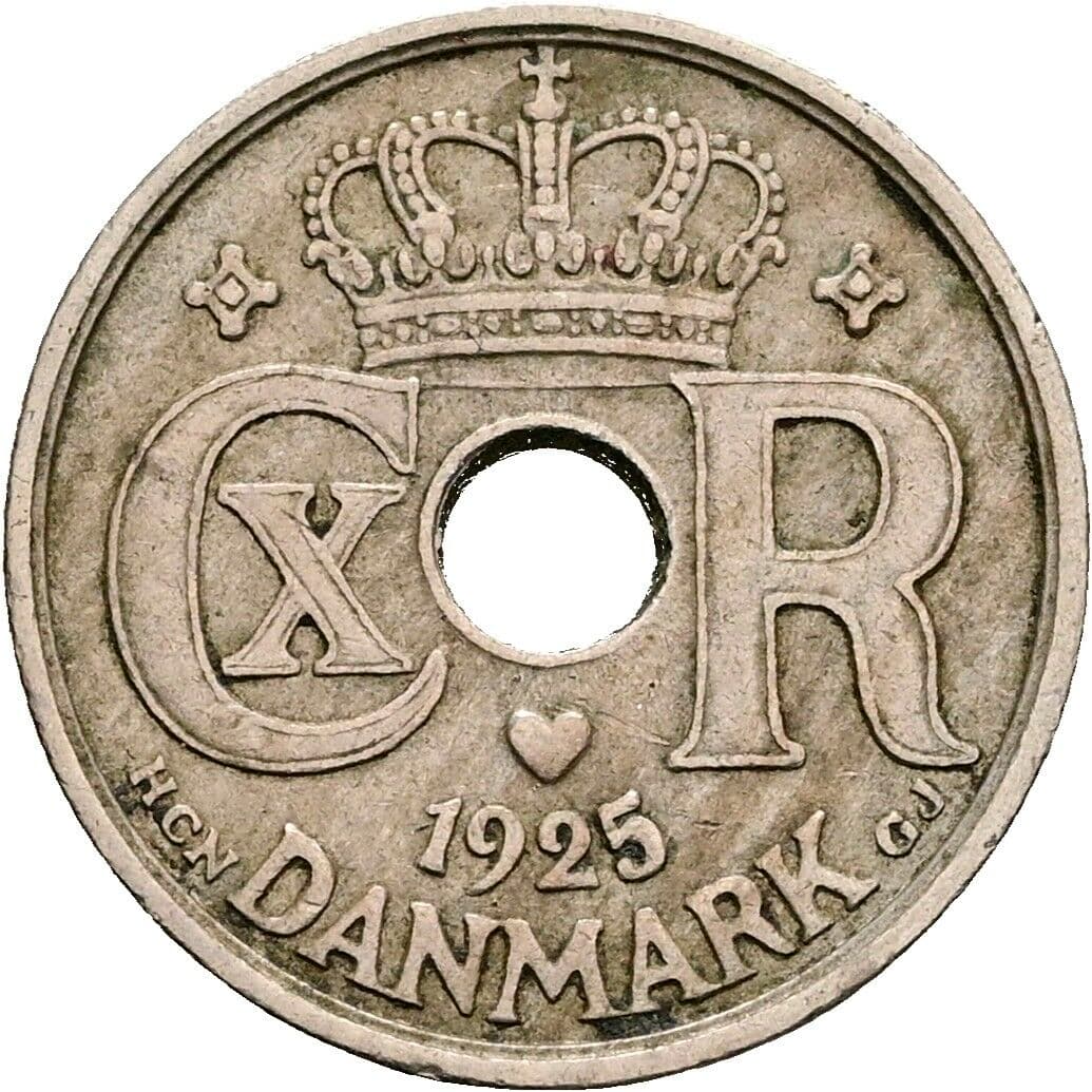 10 Öre Christian X. 1912-1947 1925 – Rückseite