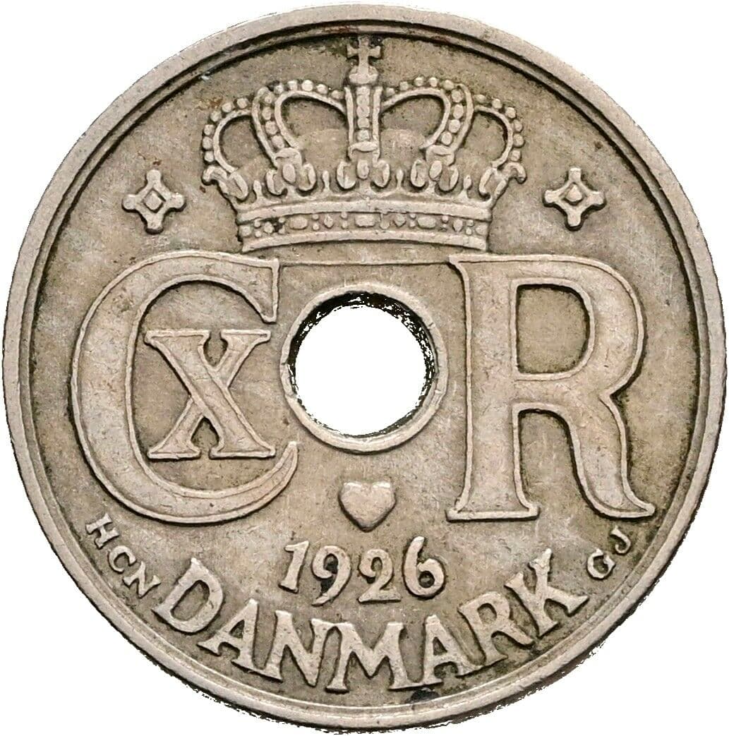 10 Öre Christian X. 1912-1947 1926 – Rückseite