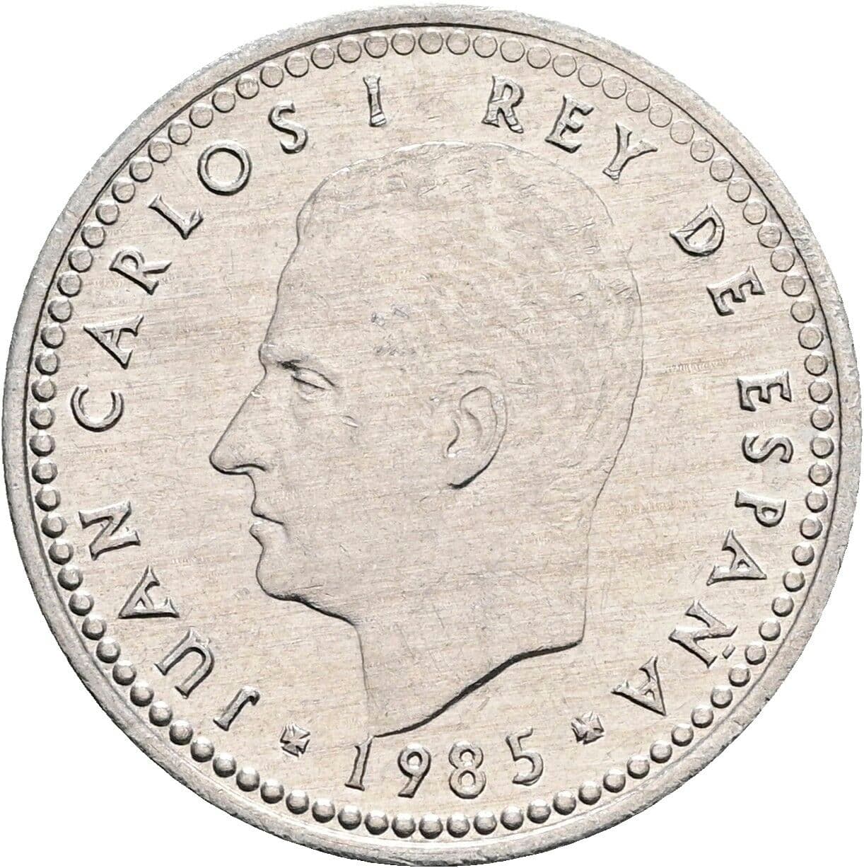 1 Peseta Juan Carlos (1975-2014) 1985 – Vorderseite