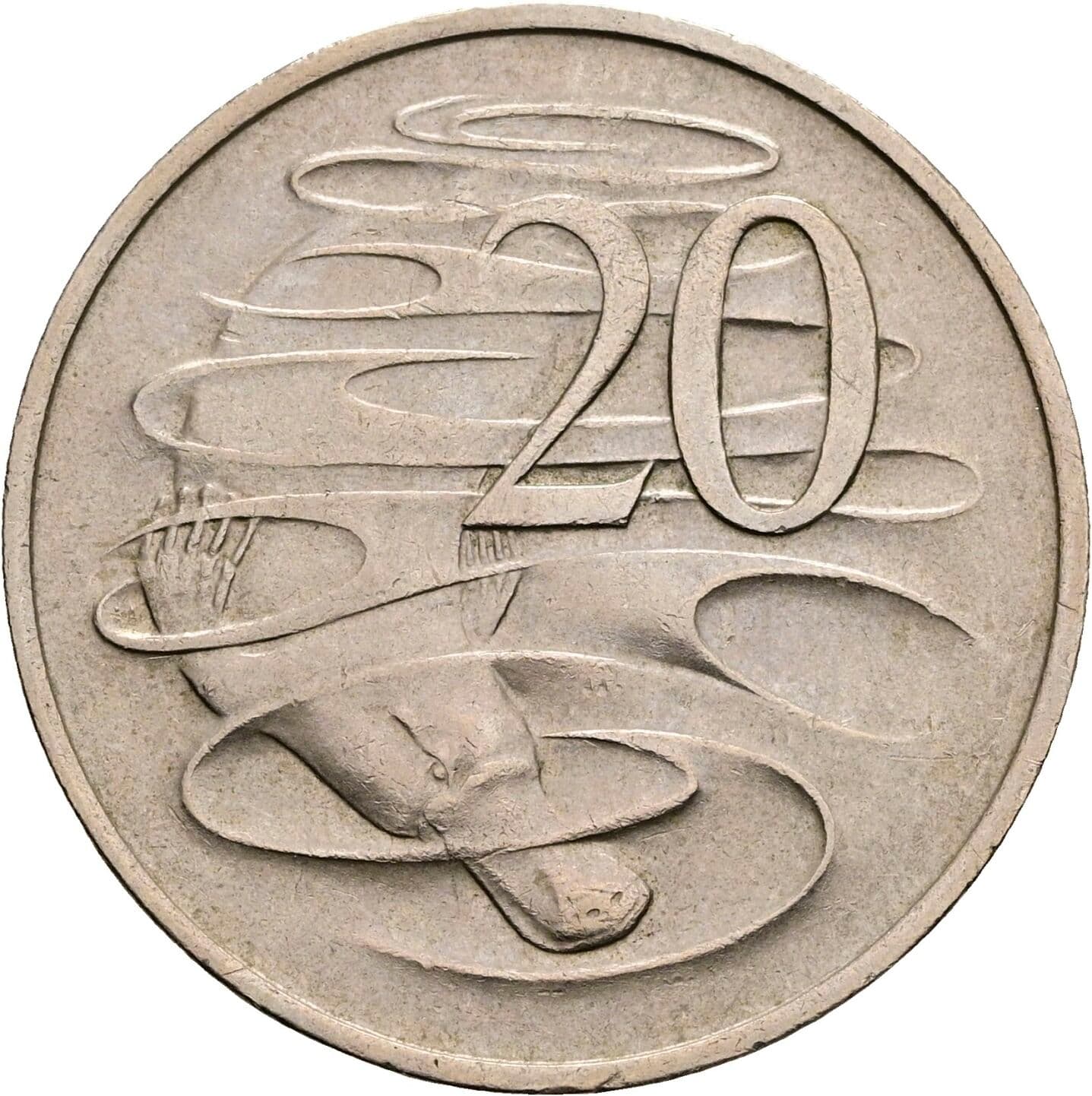 20 Cents Elisabeth II. 1952-2022 1968 – Rückseite