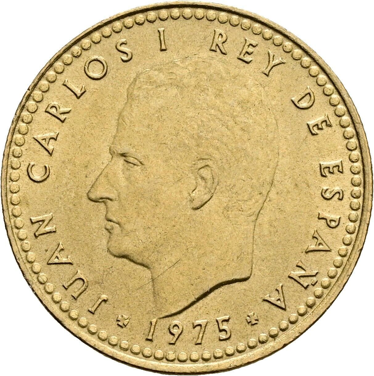 1 Peseta Juan Carlos (1975-2014) 1975 – Vorderseite