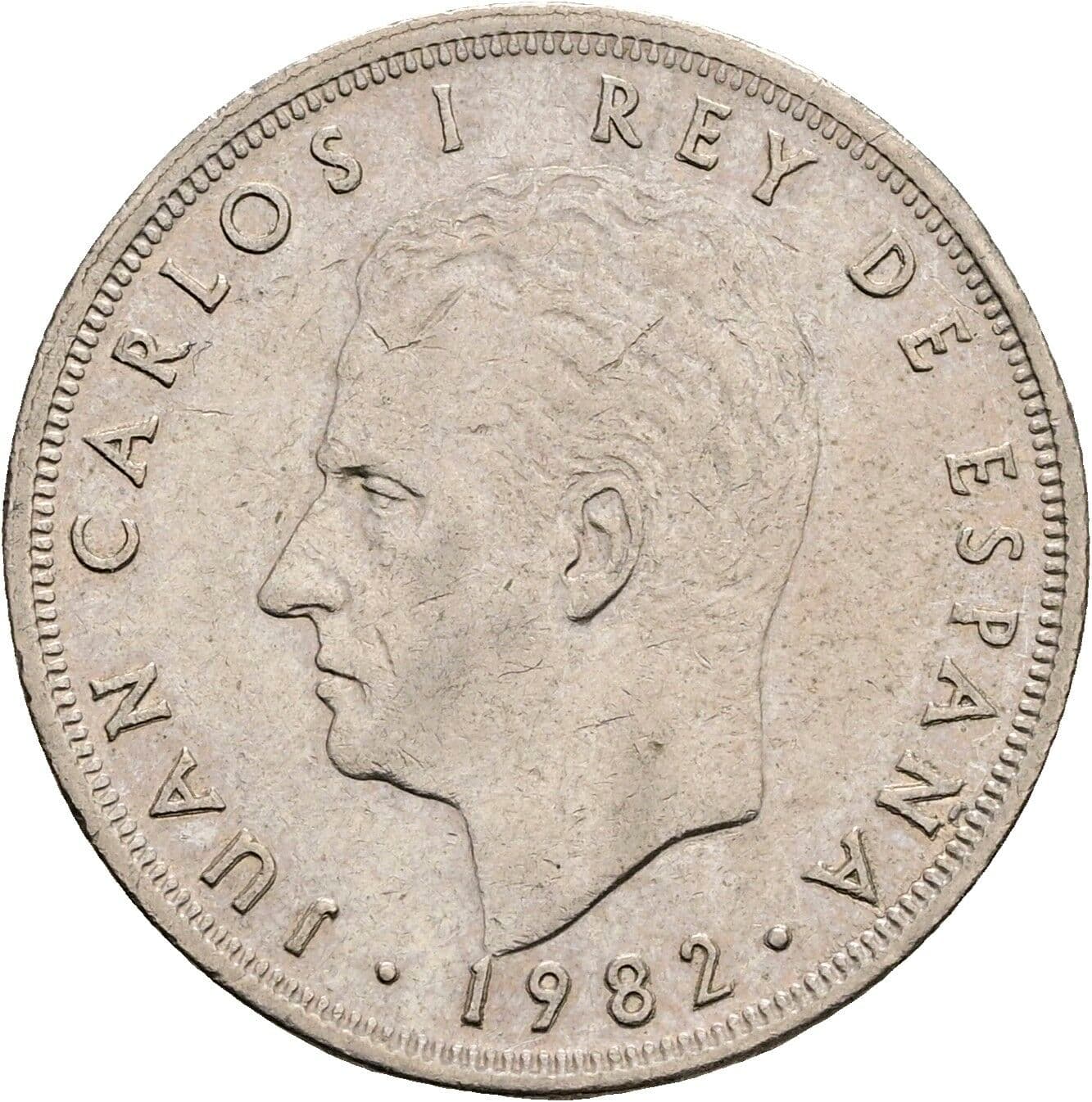 5 Pesetas Juan Carlos (1975-2014) 1982 – Vorderseite