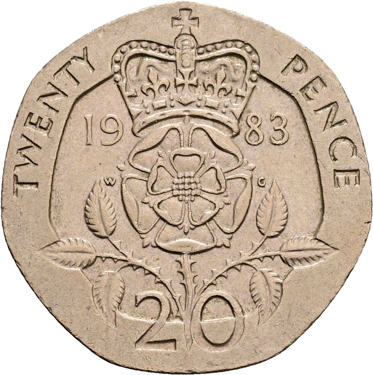 20 Pence Elisabeth II. 1952-2022 1983 – Rückseite