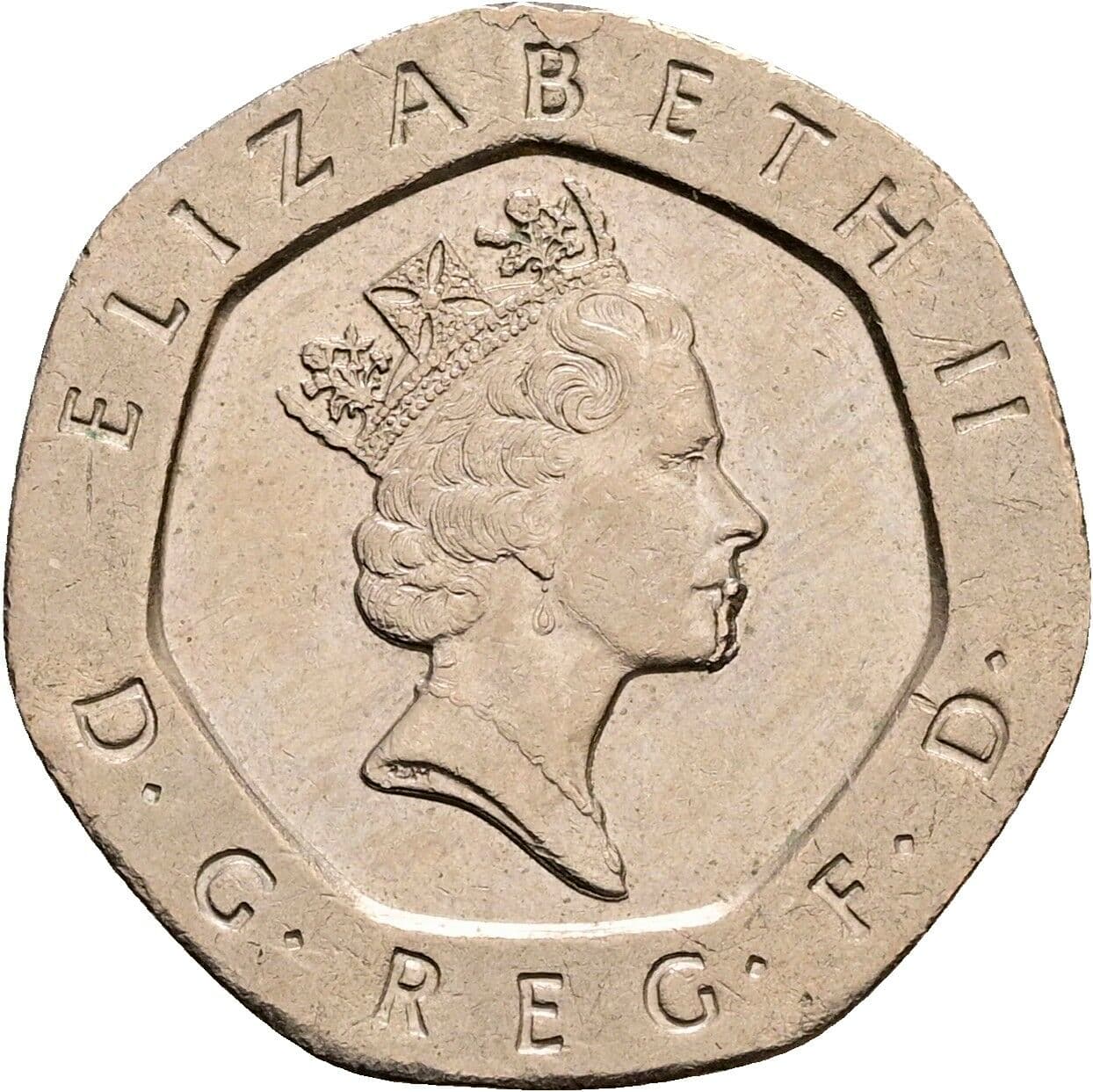 20 Pence Elisabeth II. 1952-2022 1993 – Vorderseite