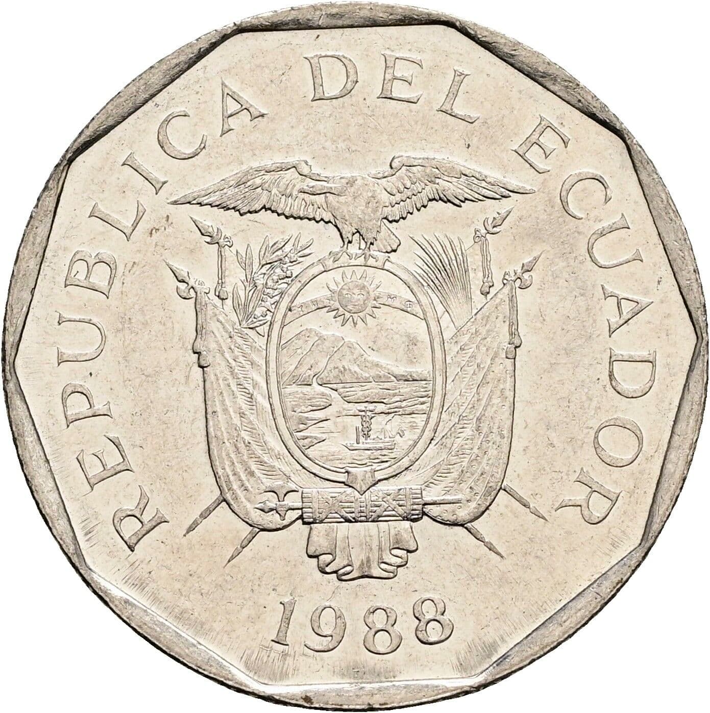 10 Sucres 1988 – Rückseite