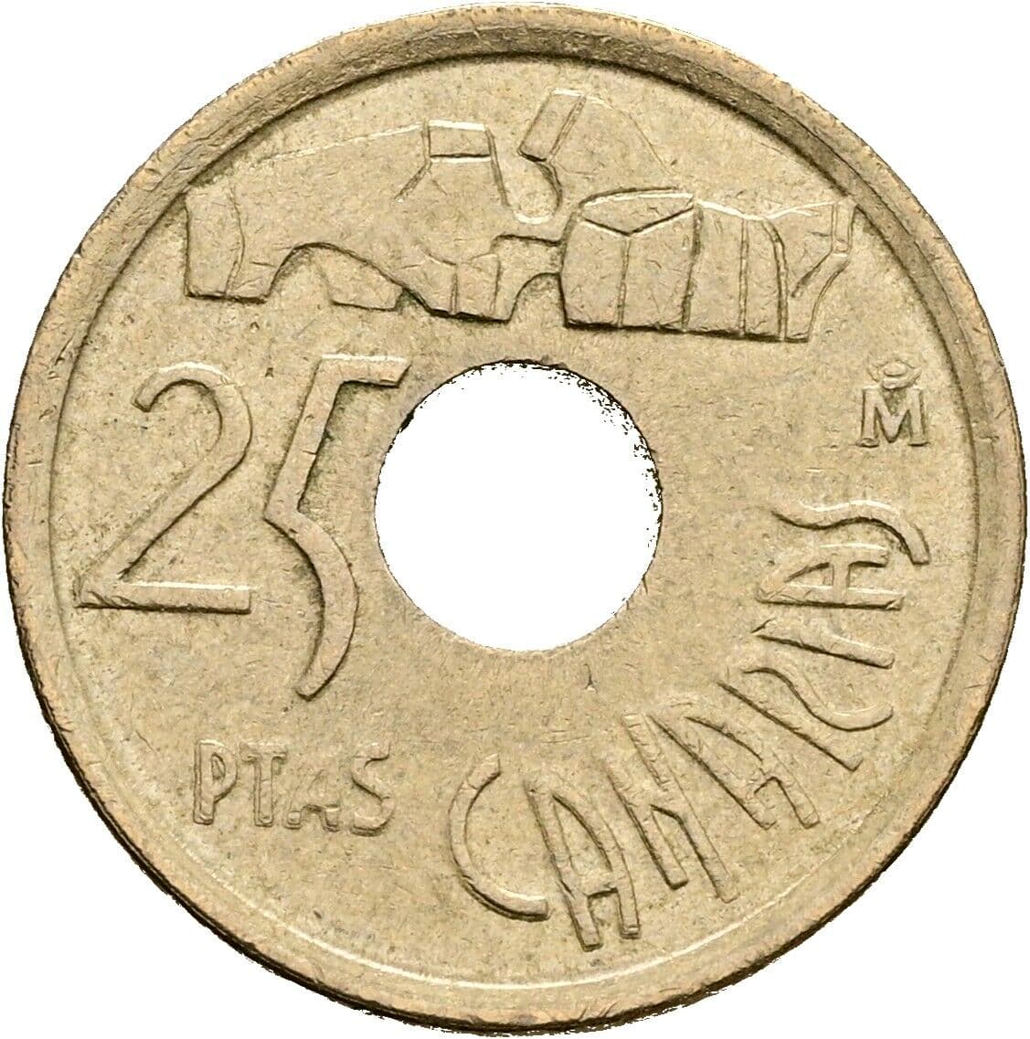 25 Pesetas Juan Carlos (1975-2014) 1994 – Vorderseite