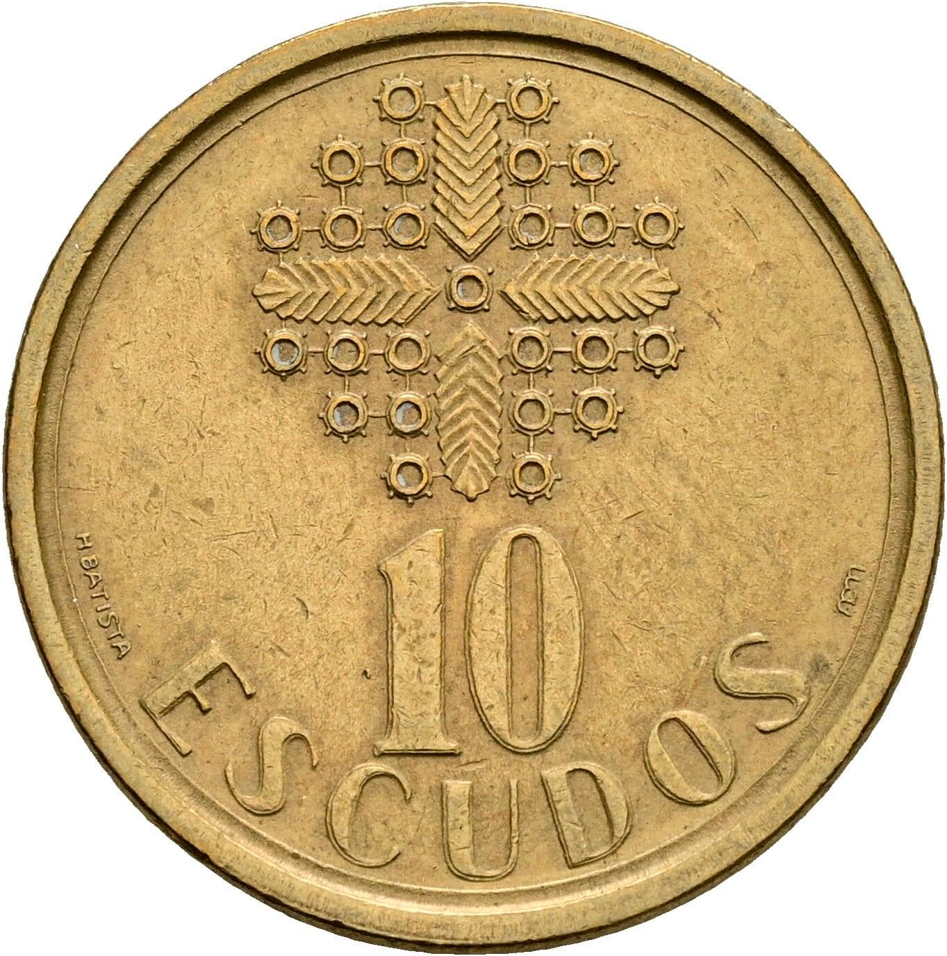 10 Escudos 1987 – Vorderseite