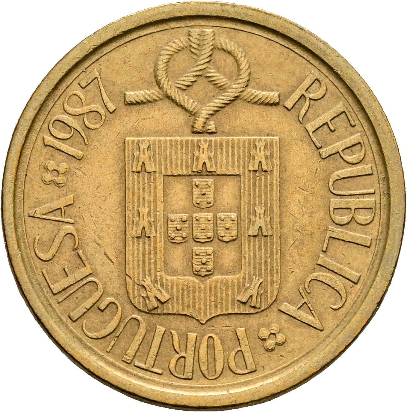 10 Escudos 1987 – Rückseite
