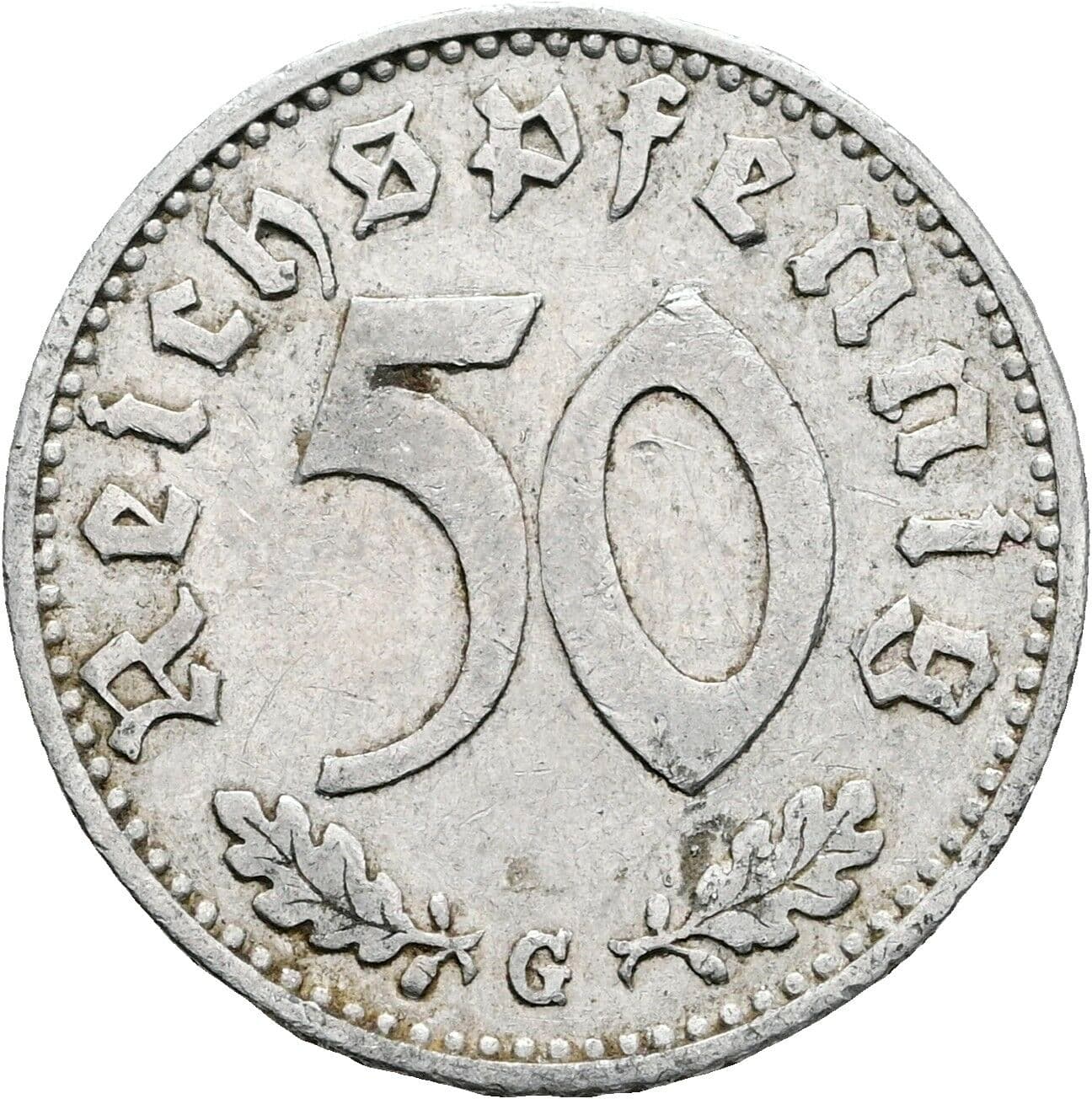 50 Reichspfennig 1941 G – Vorderseite