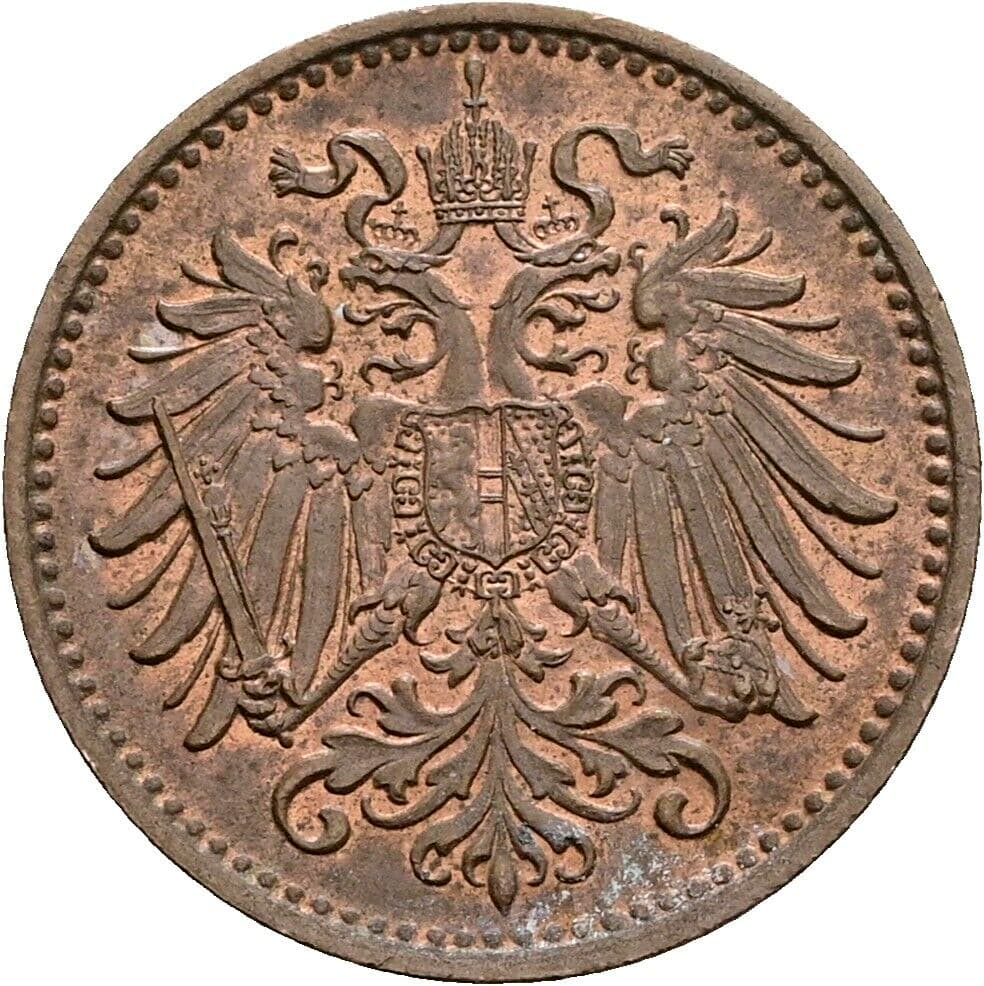 1 Heller Franz Joseph I. 1848-1916 1897 – Rückseite
