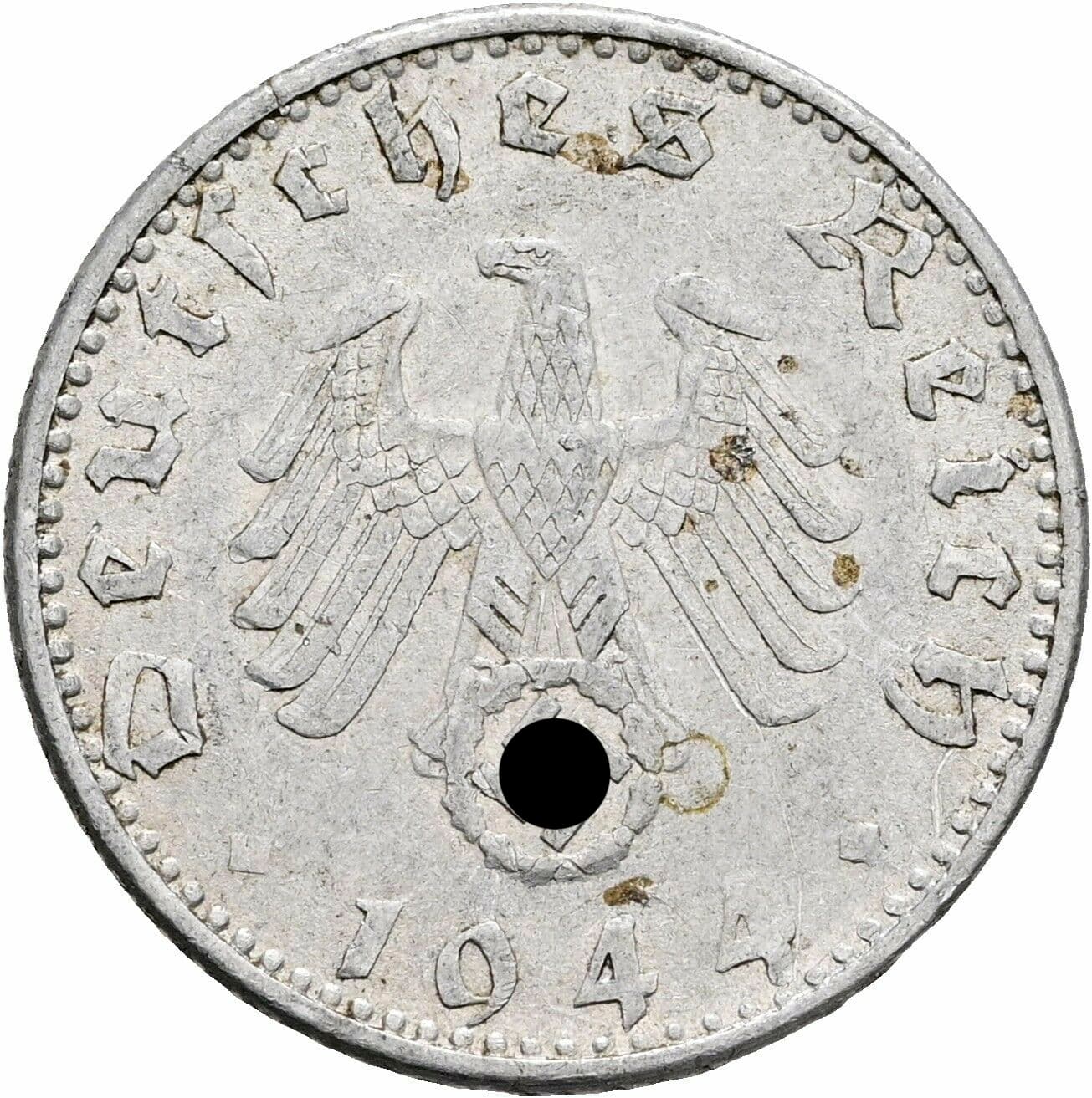 50 Reichspfennig 1944 D – Rückseite