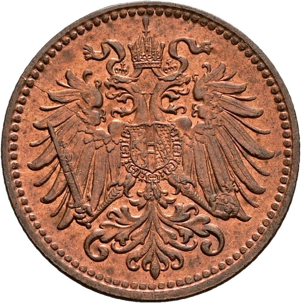 1 Heller Franz Joseph I. 1848-1916 1912 – Rückseite