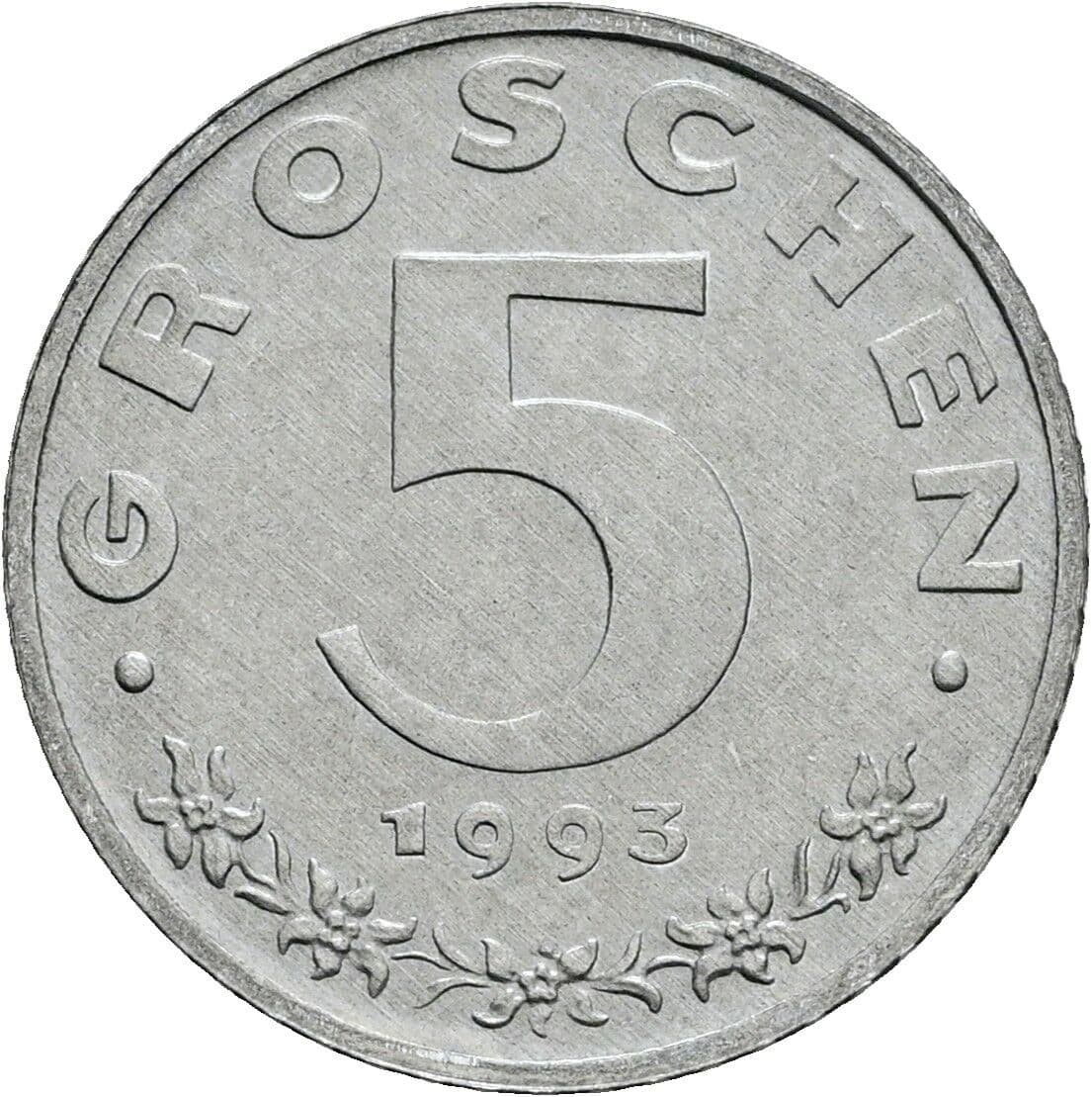 5 Groschen 1993 – Vorderseite