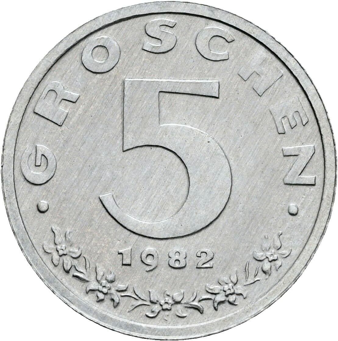 5 Groschen 1982 – Vorderseite