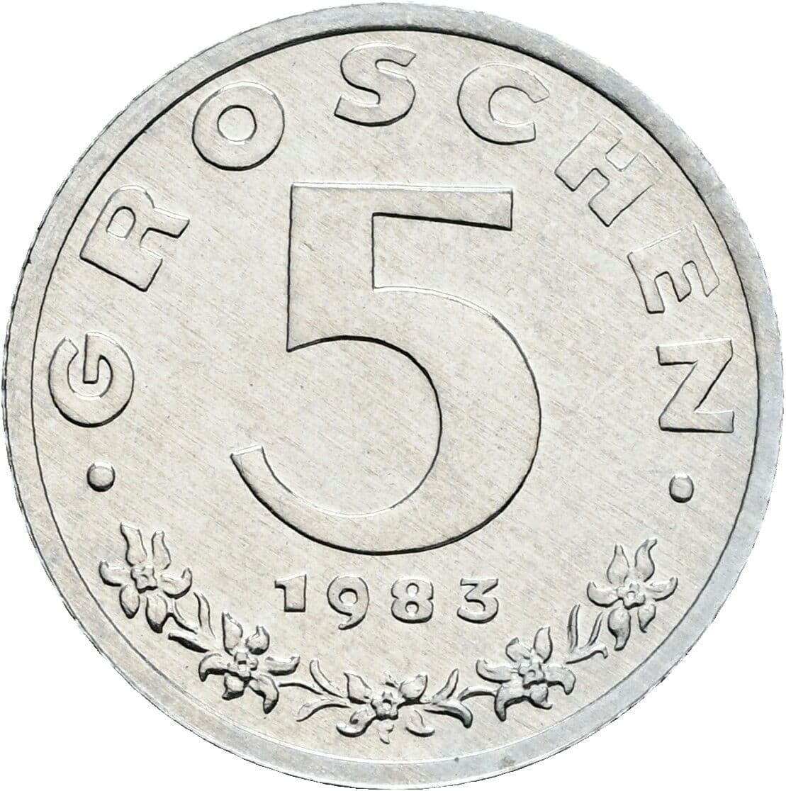 5 Groschen 1983 – Vorderseite