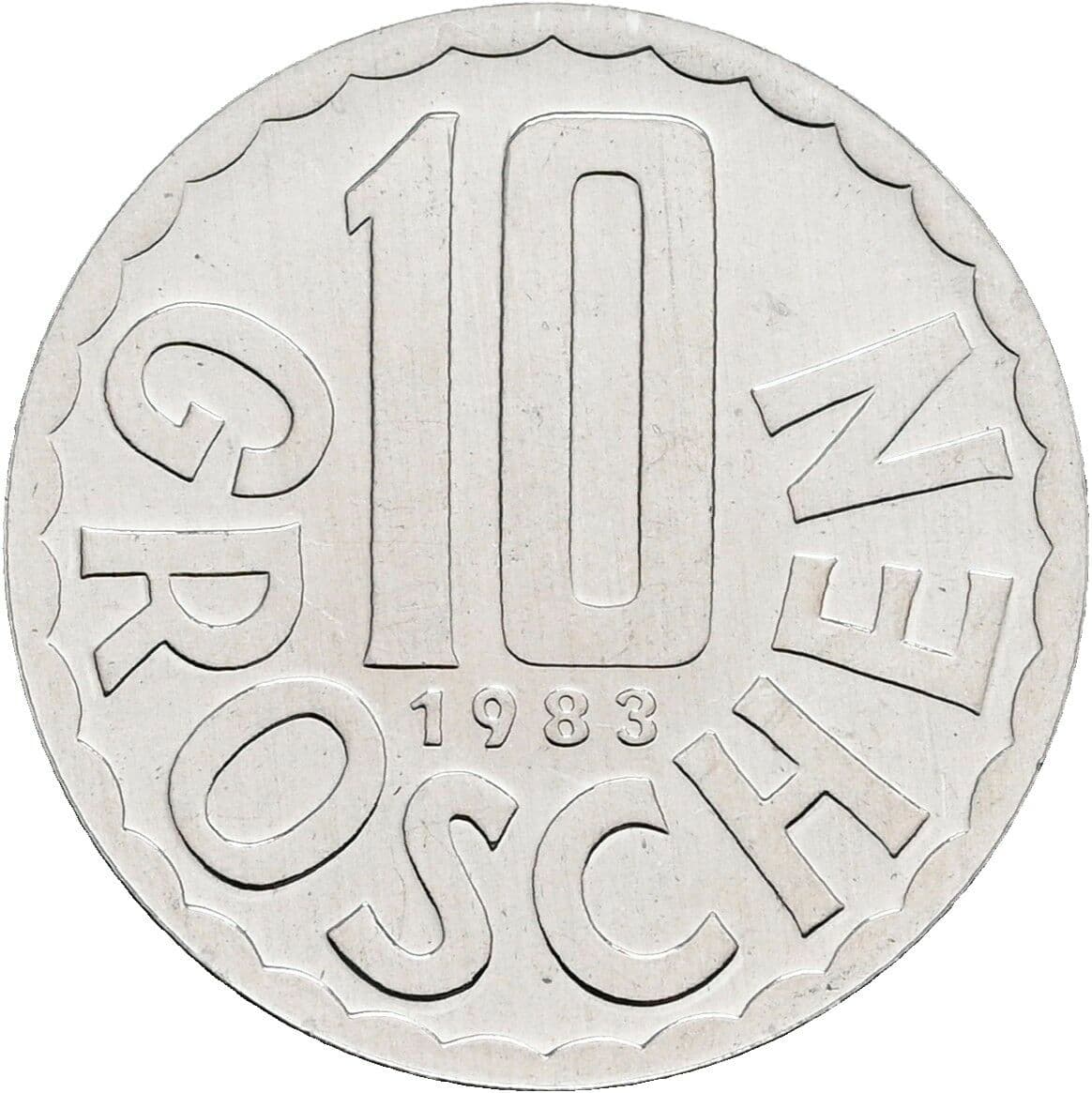 10 Groschen 1983 – Vorderseite