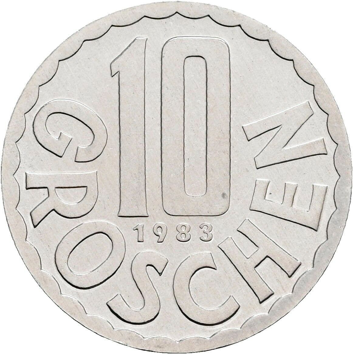 10 Groschen 1983 – Vorderseite