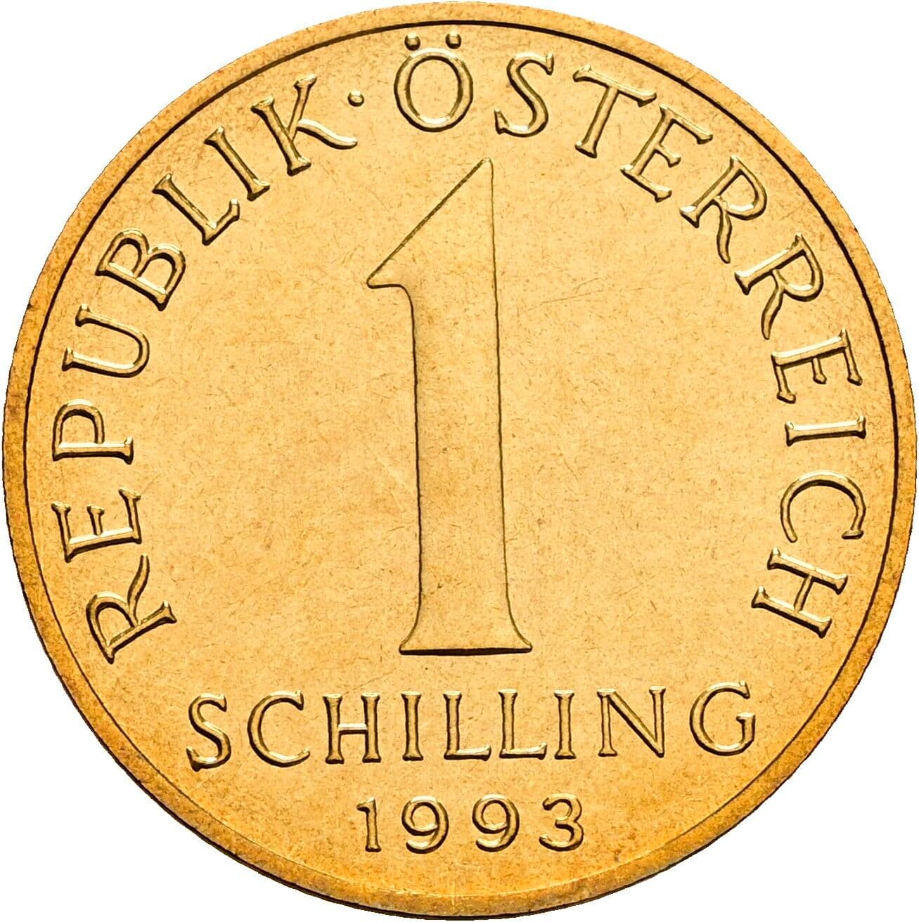1 Schilling 1993 – Vorderseite