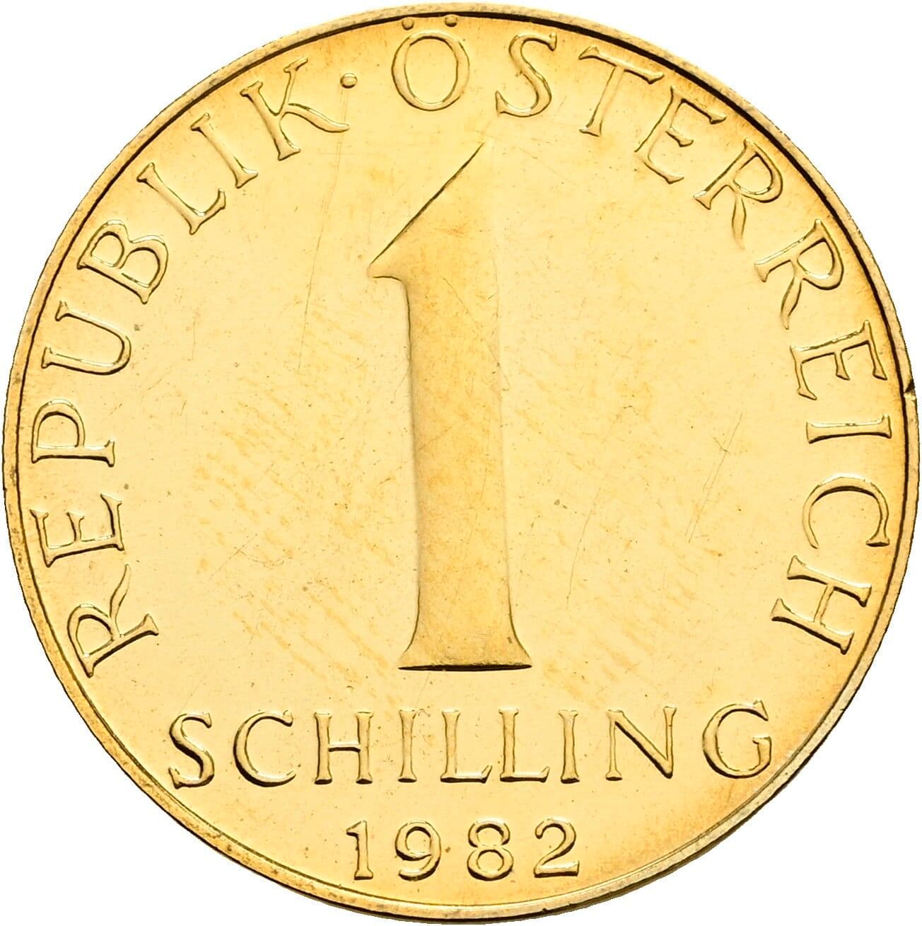 1 Schilling 1982 – Vorderseite