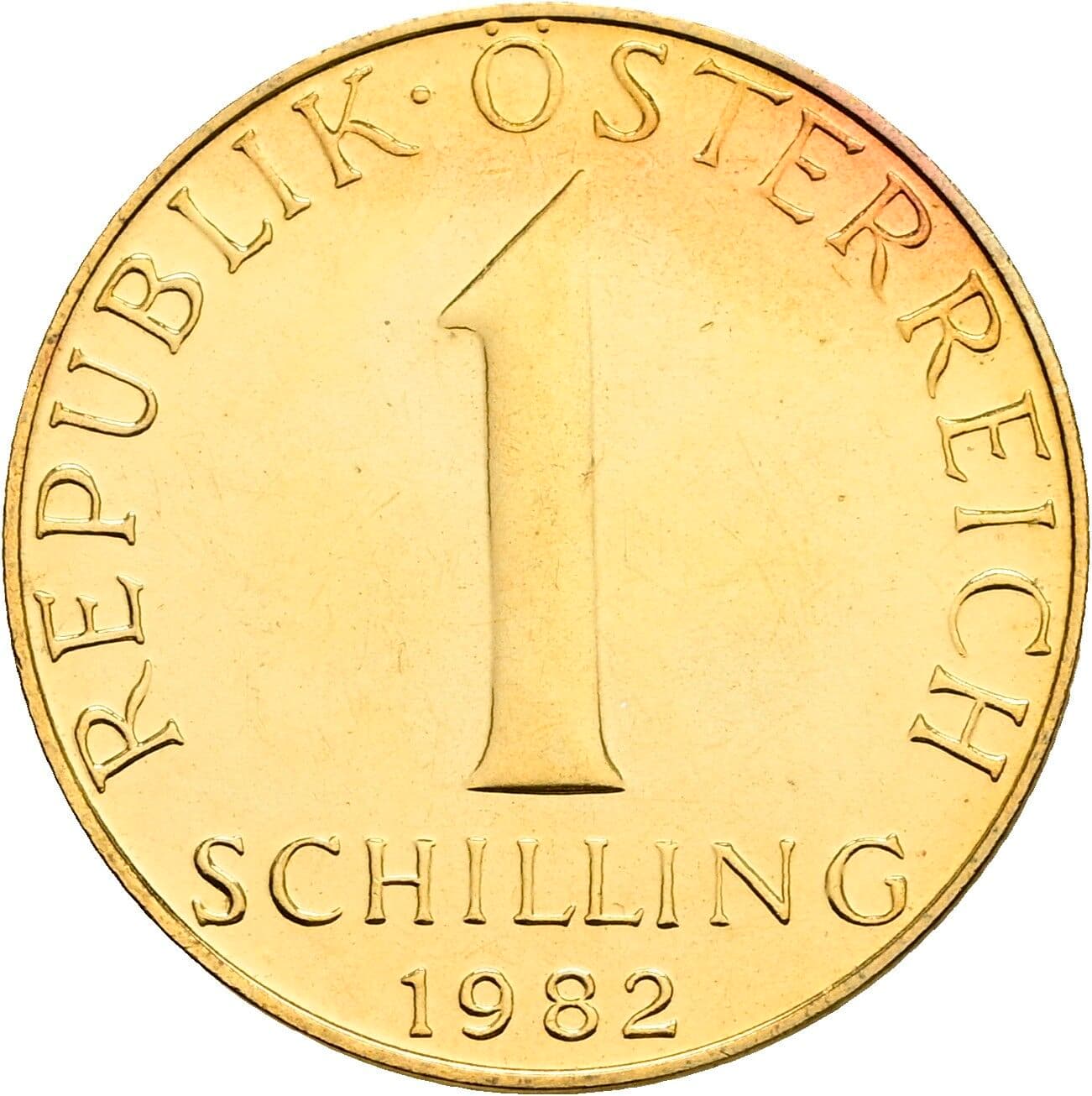 1 Schilling 1982 – Vorderseite