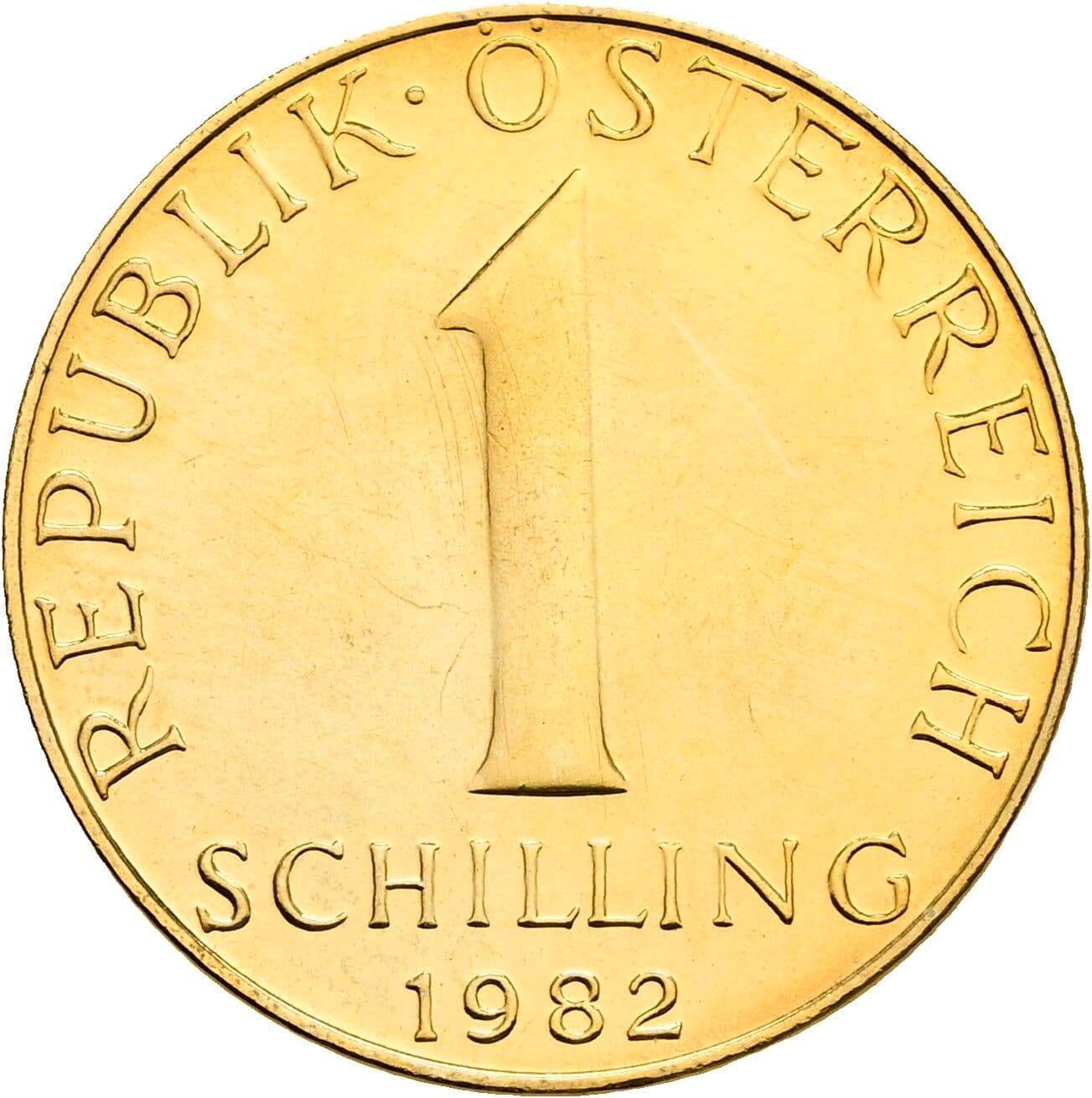 1 Schilling 1982 – Vorderseite
