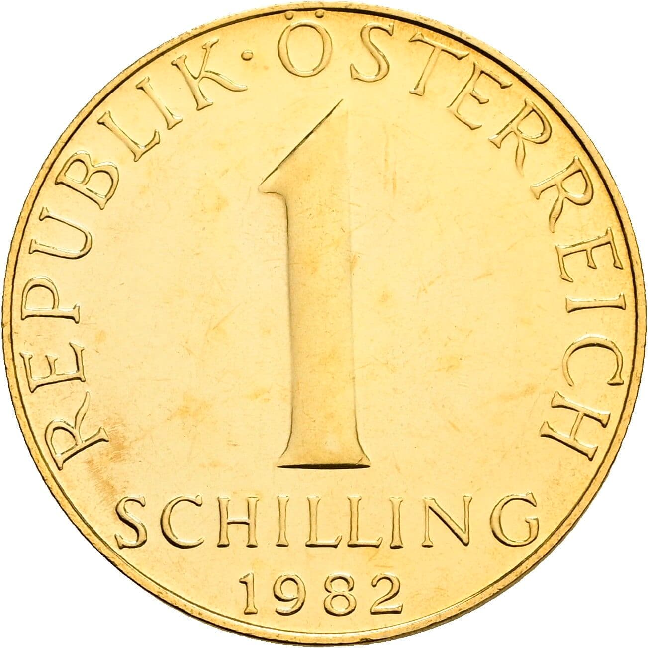 1 Schilling 1982 – Vorderseite