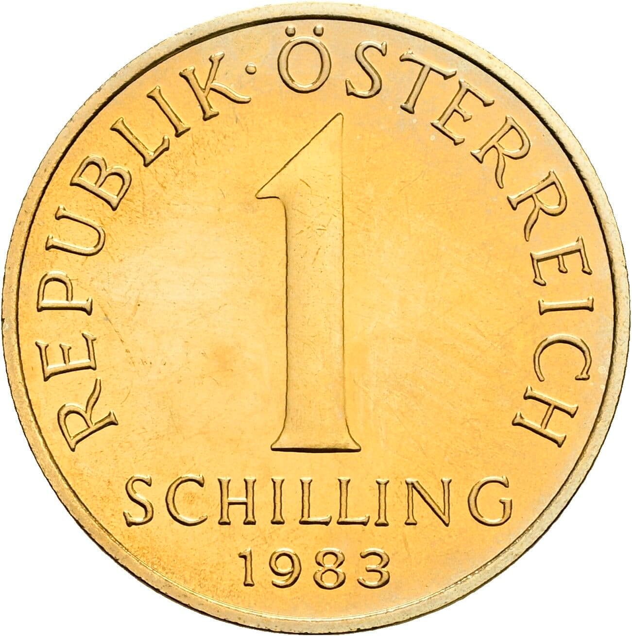 1 Schilling 1983 – Vorderseite