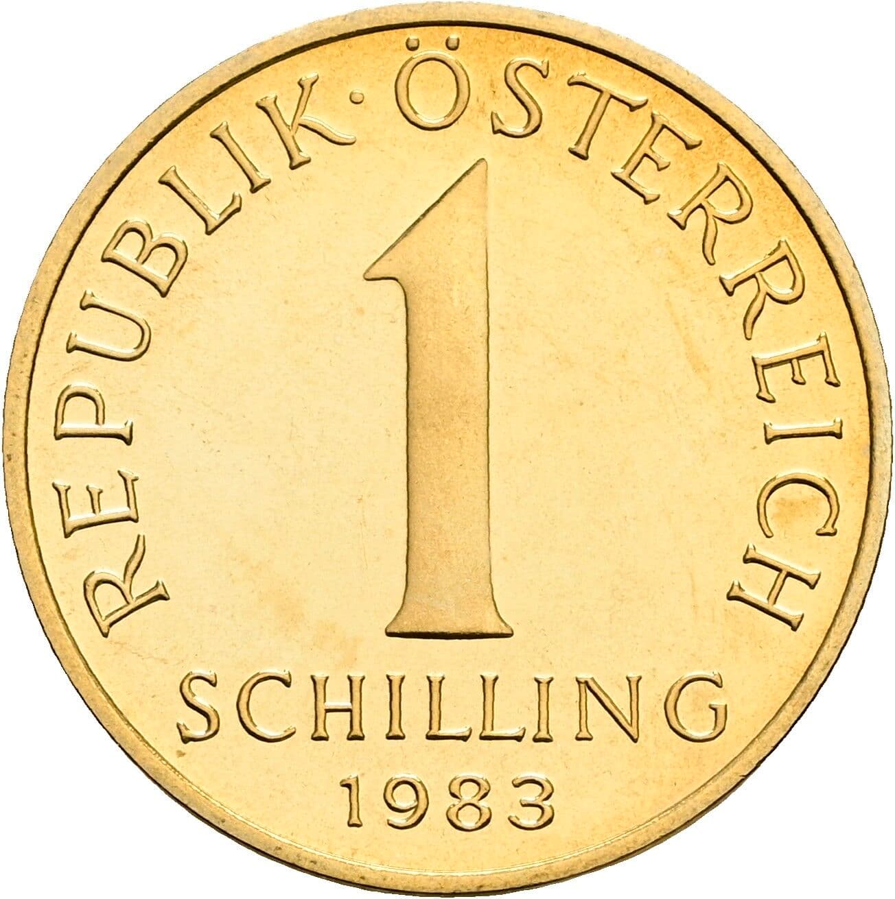 1 Schilling 1983 – Vorderseite
