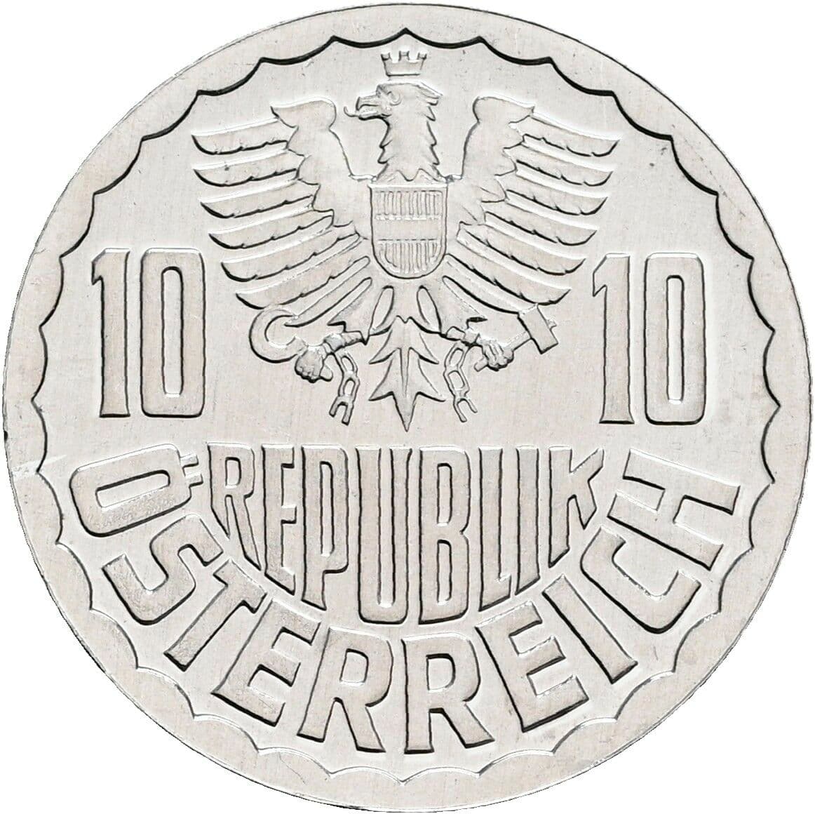 10 Groschen 1983 – Rückseite
