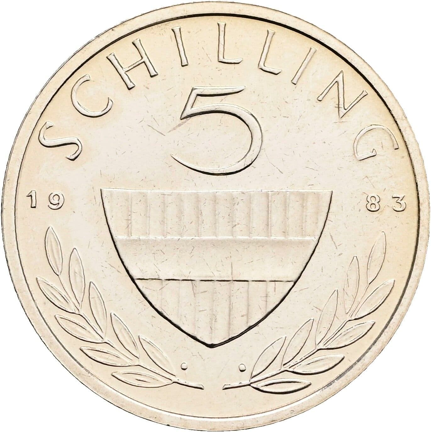 5 Schilling 1983 – Vorderseite