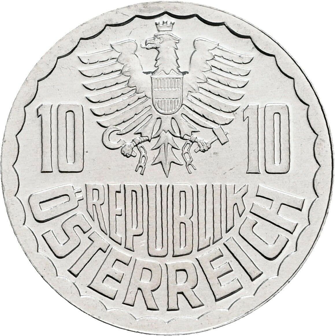 10 Groschen 1983 – Rückseite