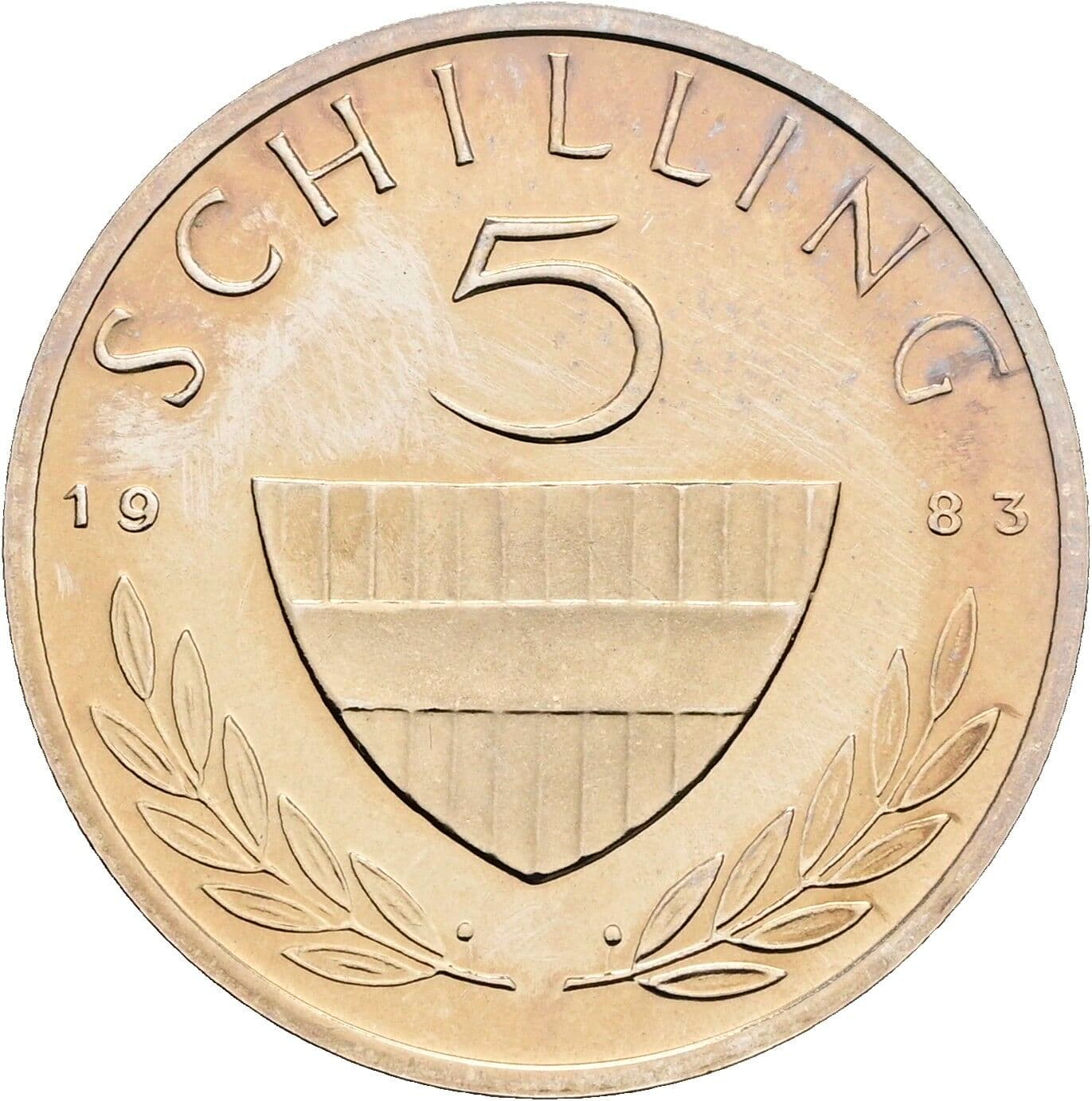 5 Schilling 1983 – Vorderseite