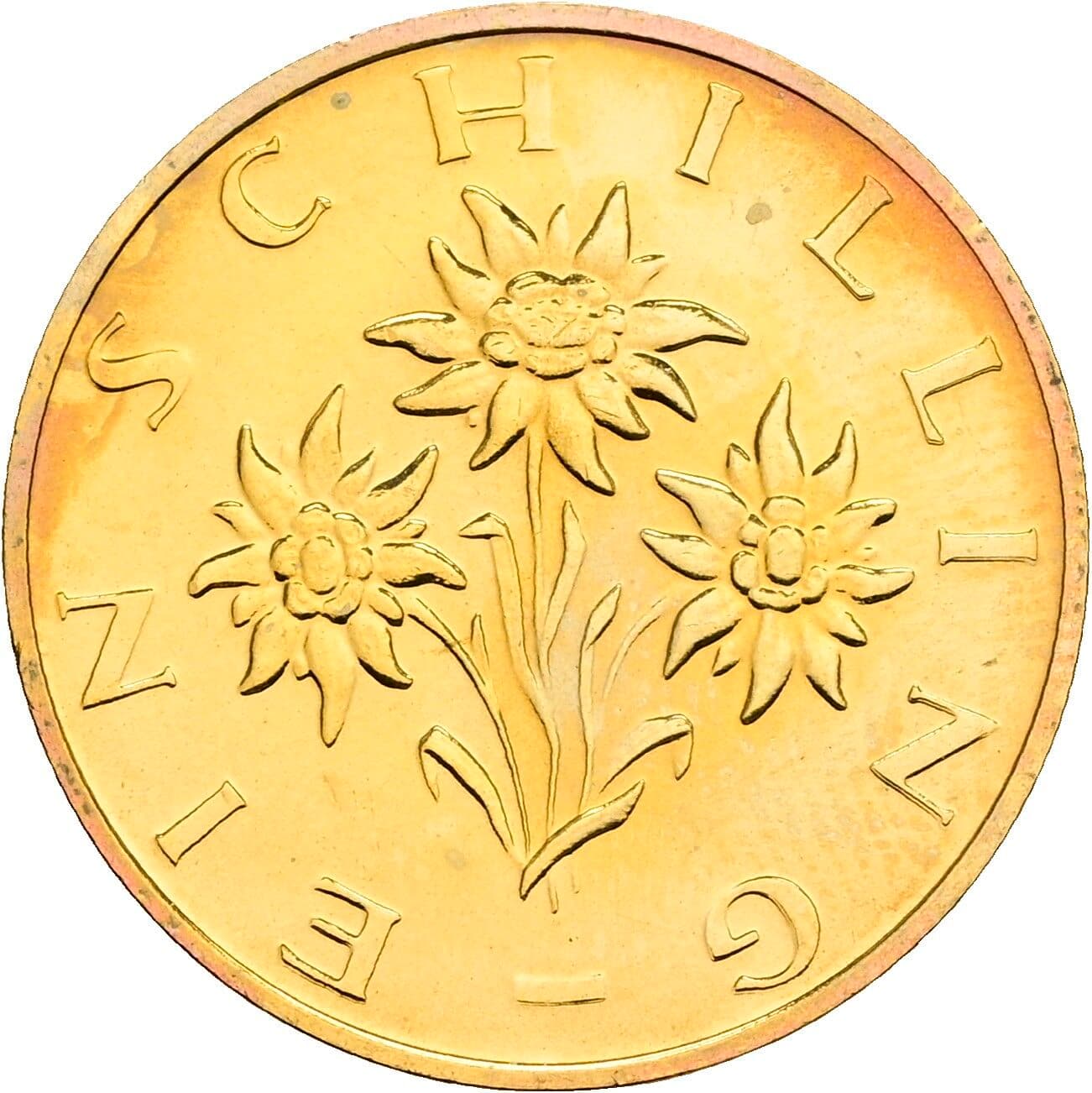 1 Schilling 1982 – Rückseite