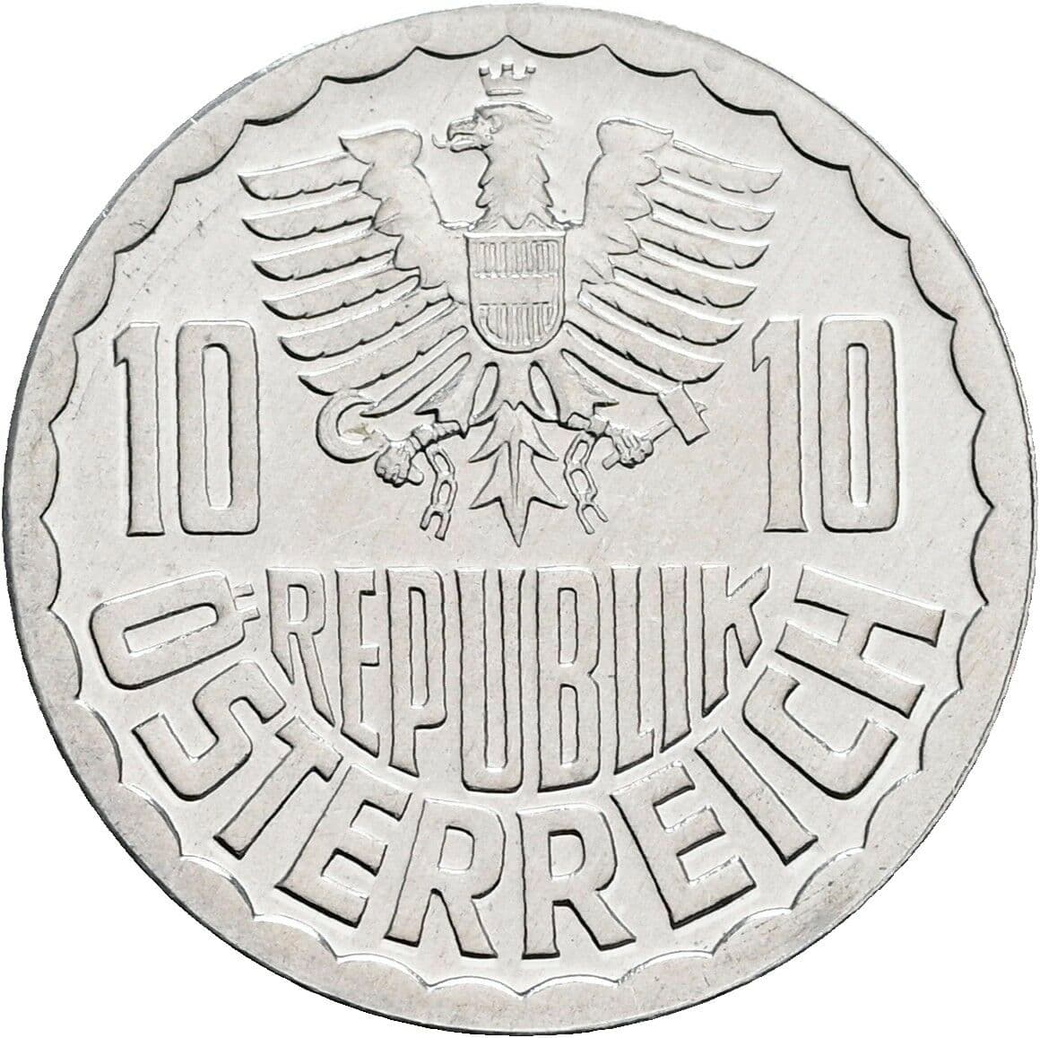 10 Groschen 1983 – Rückseite