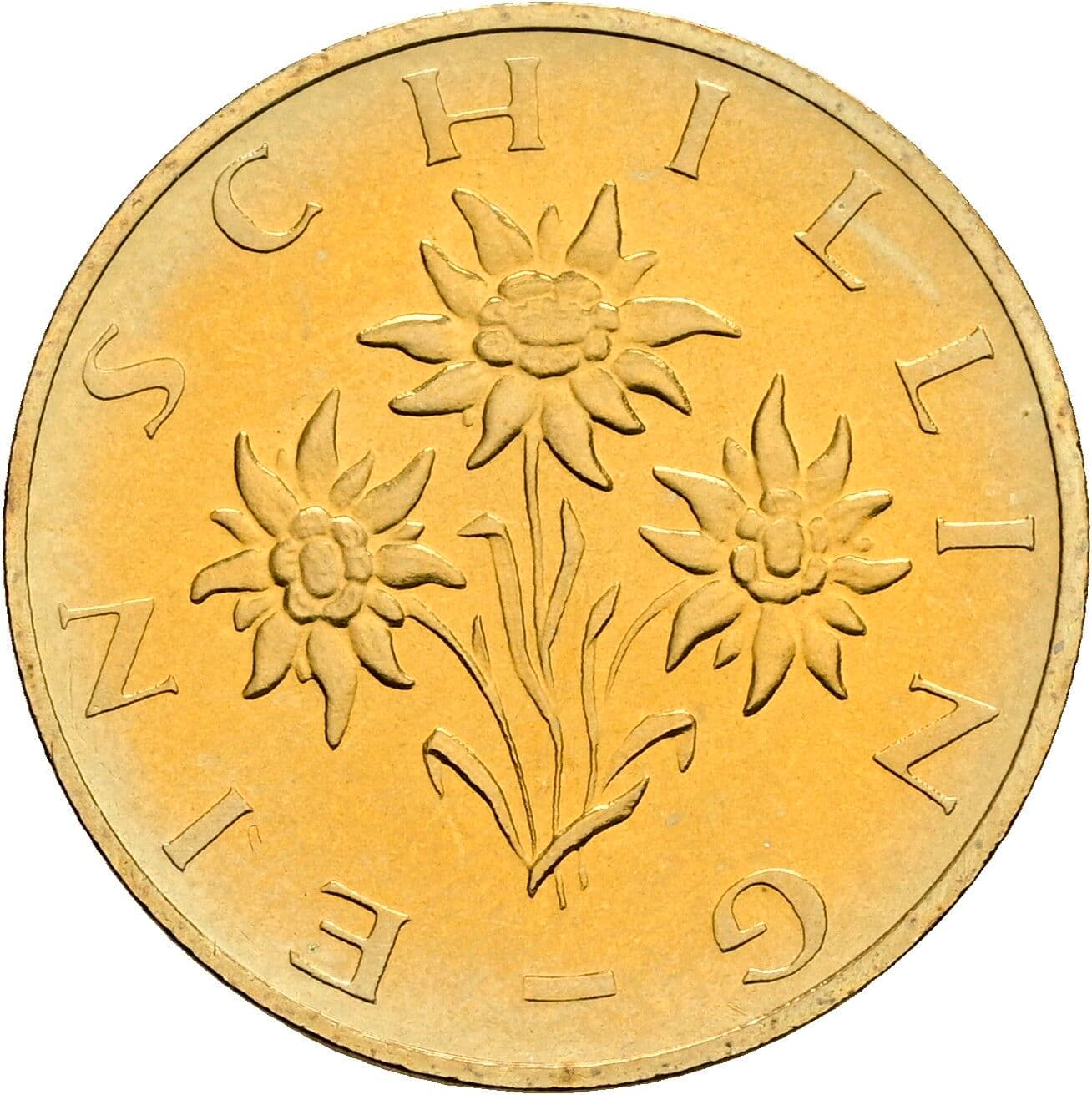 1 Schilling 1987 – Rückseite