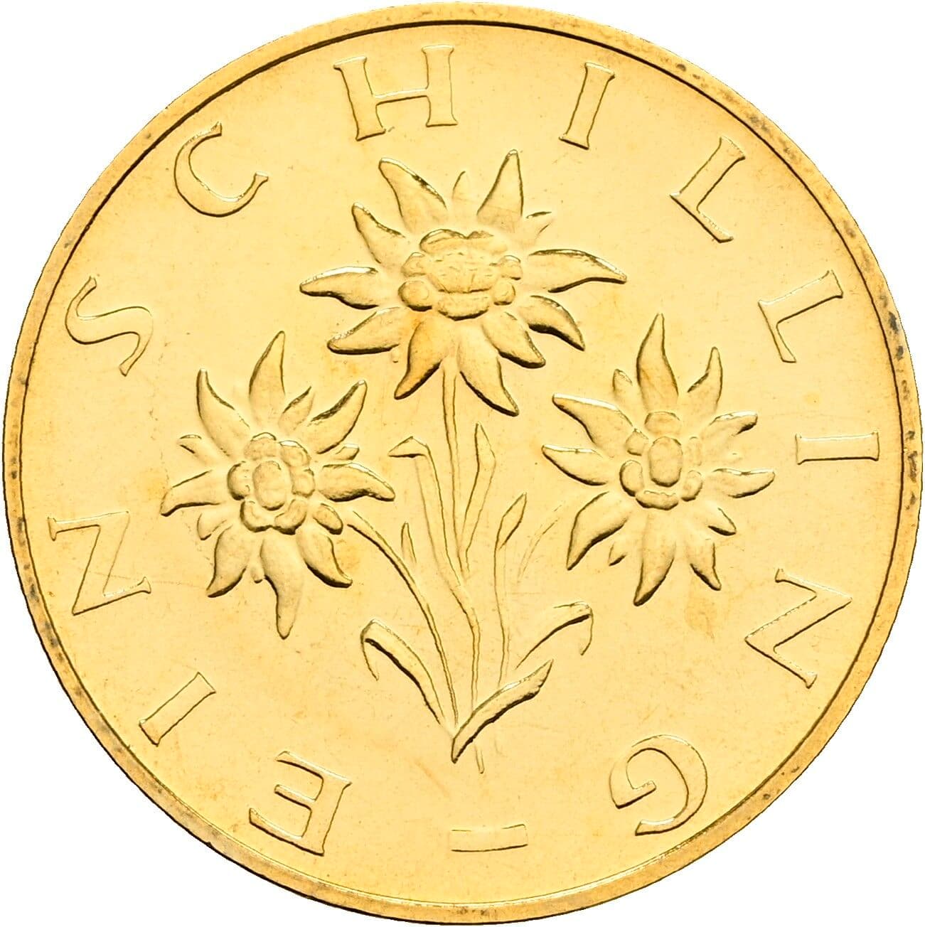 1 Schilling 1982 – Rückseite