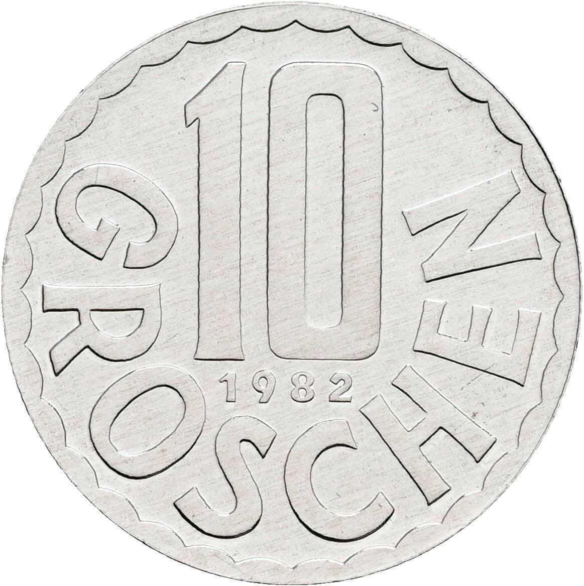 10 Groschen 1982 – Vorderseite