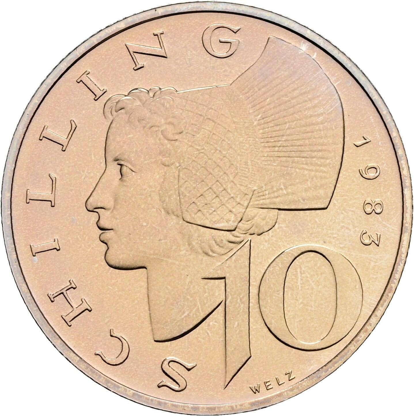 10 Schilling 1983 – Vorderseite