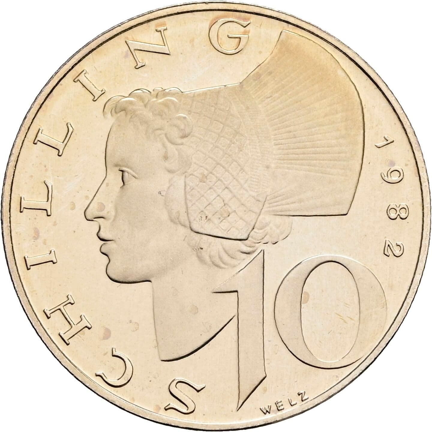 10 Schilling 1982 – Vorderseite
